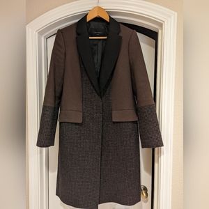 EQUIPMENT Lapel Coat in Burgundy 🍷 Size 4